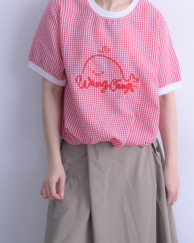 韓 格文鯨魚上衣 2色 size