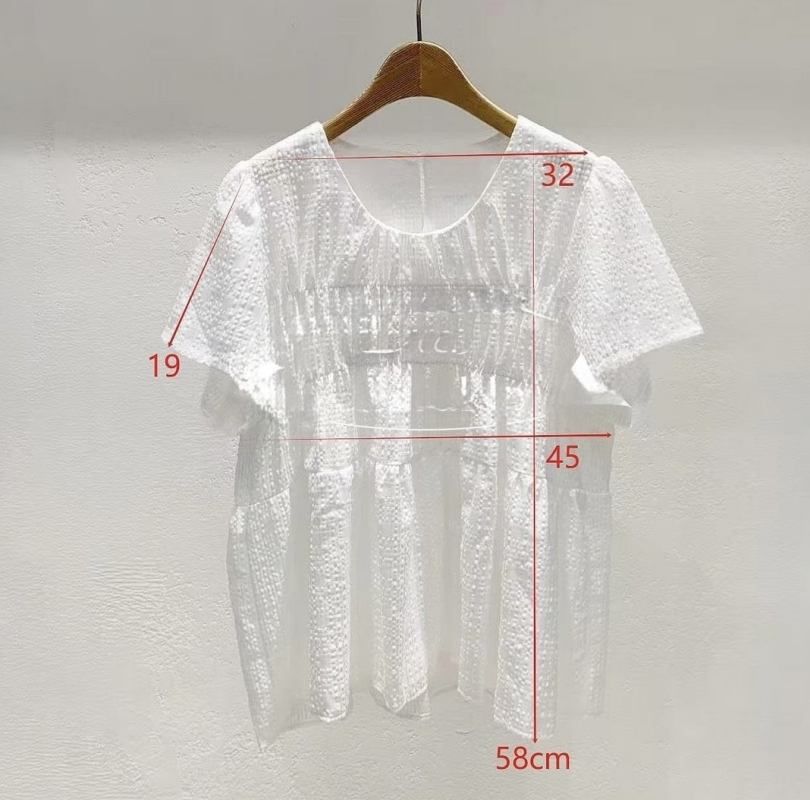 韓 細格蛋糕上衣 2色 size