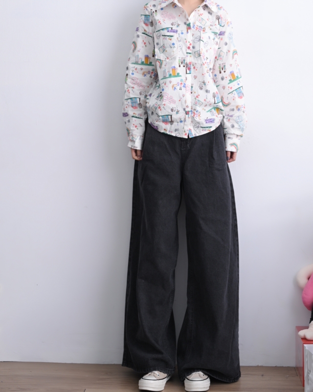 韓 一起玩襯衫 size