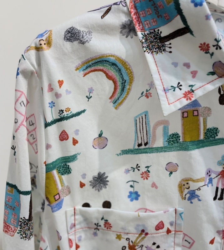 韓 一起玩襯衫 size