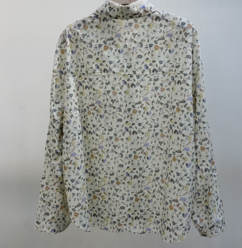 韓 小熊花襯衫