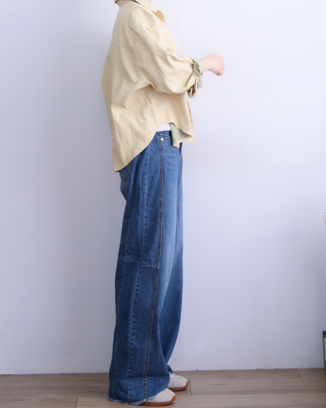 韓 仿皮襯衫 size