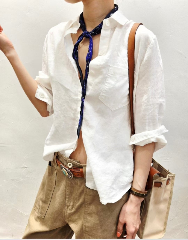 韓 素色襯衫 4色