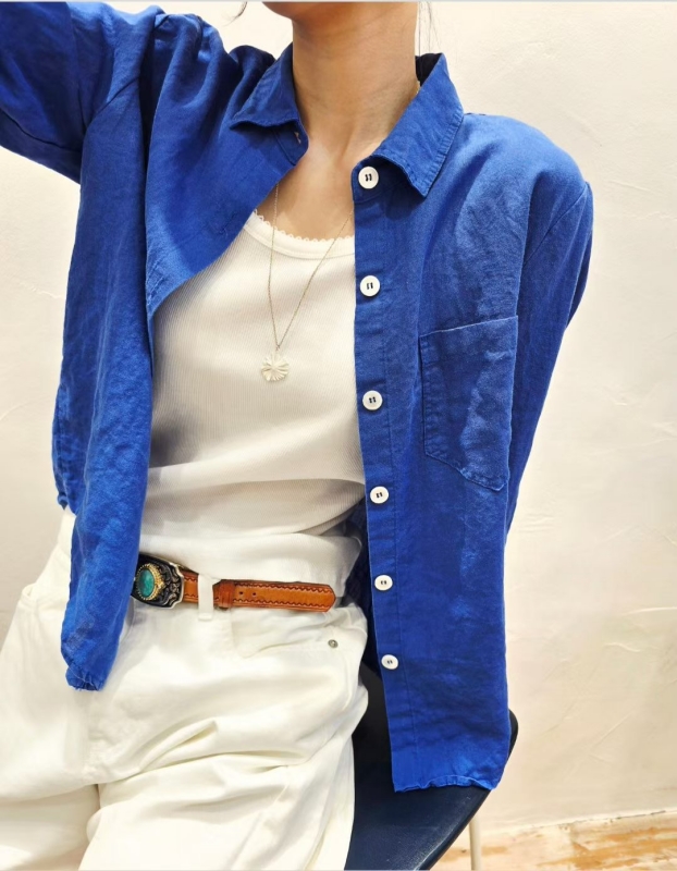 韓 素色襯衫 4色