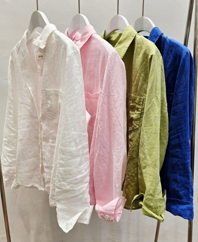 韓 素色襯衫 4色