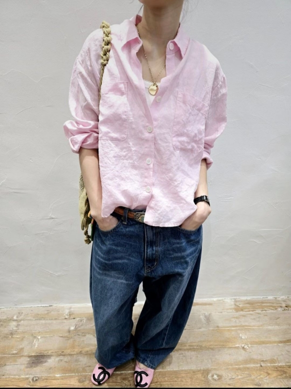 韓 素色襯衫 4色