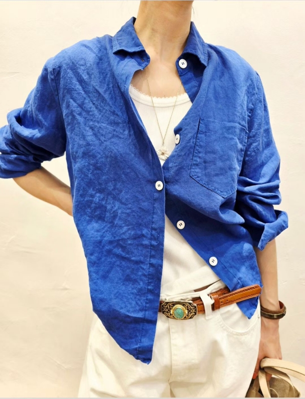 韓 素色襯衫 4色