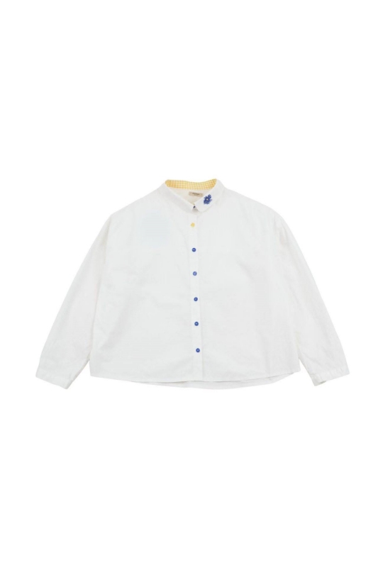 韓 背花襯衫 2色 size