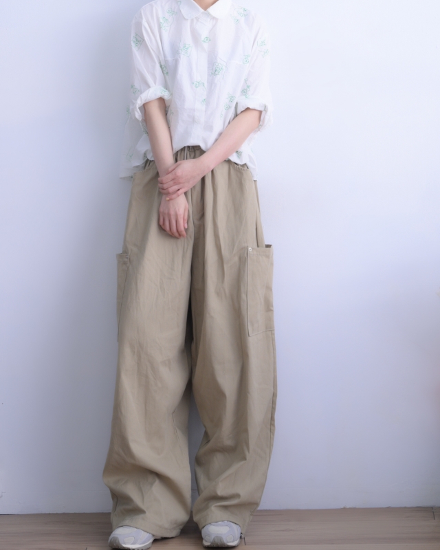 韓 繡線一起玩襯衫 size