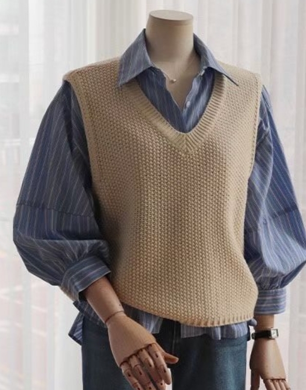 韓 V短版背心 5色 size