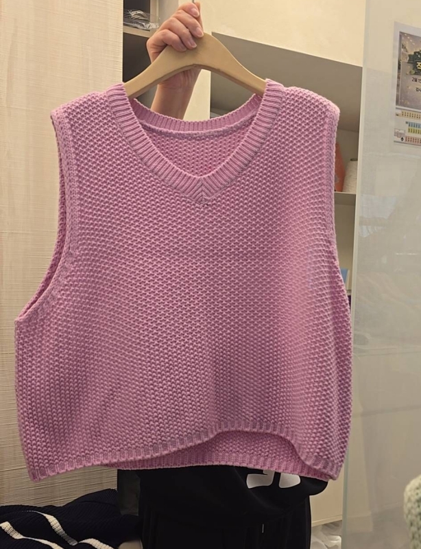 韓 V短版背心 5色 size