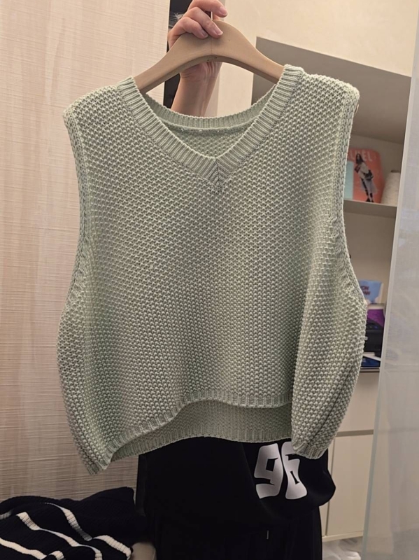 韓 V短版背心 5色 size