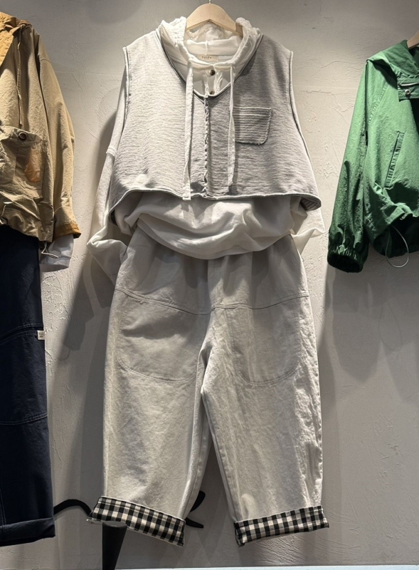 韓 內條文背心 2色