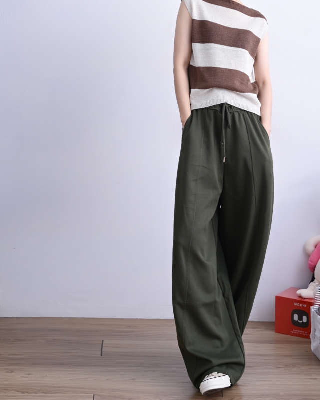 韓 粗條無袖上衣 3色