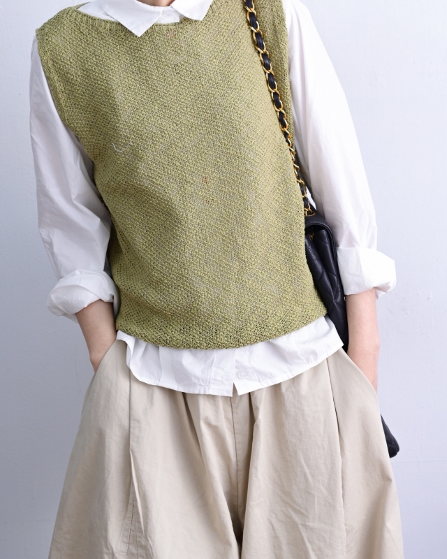 韓 素色針織背心 6色