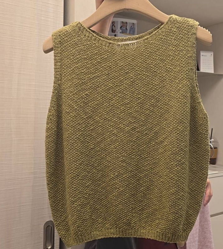 韓 素色針織背心 6色