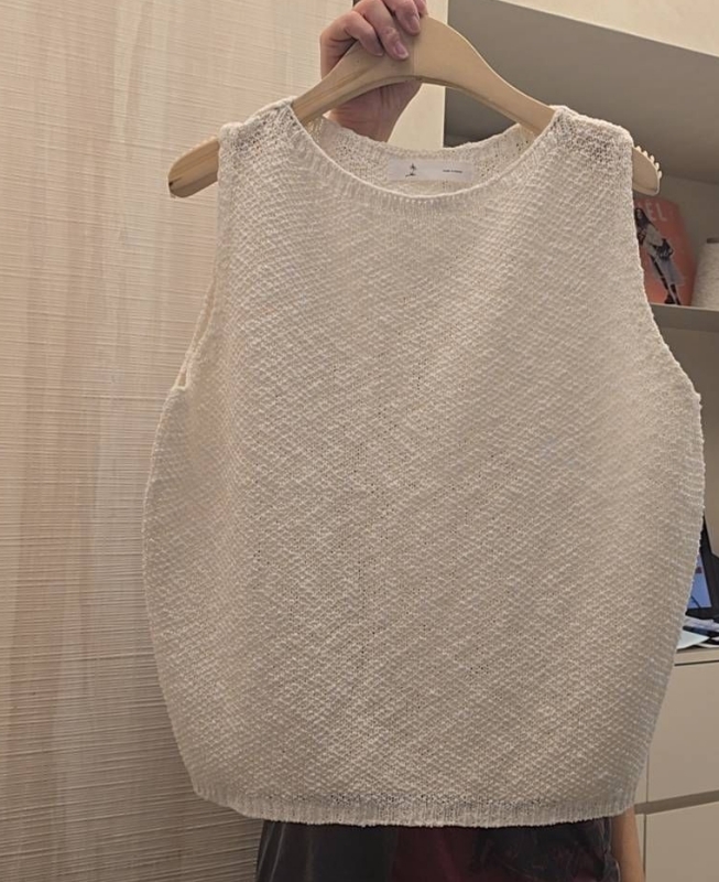 韓 素色針織背心 6色