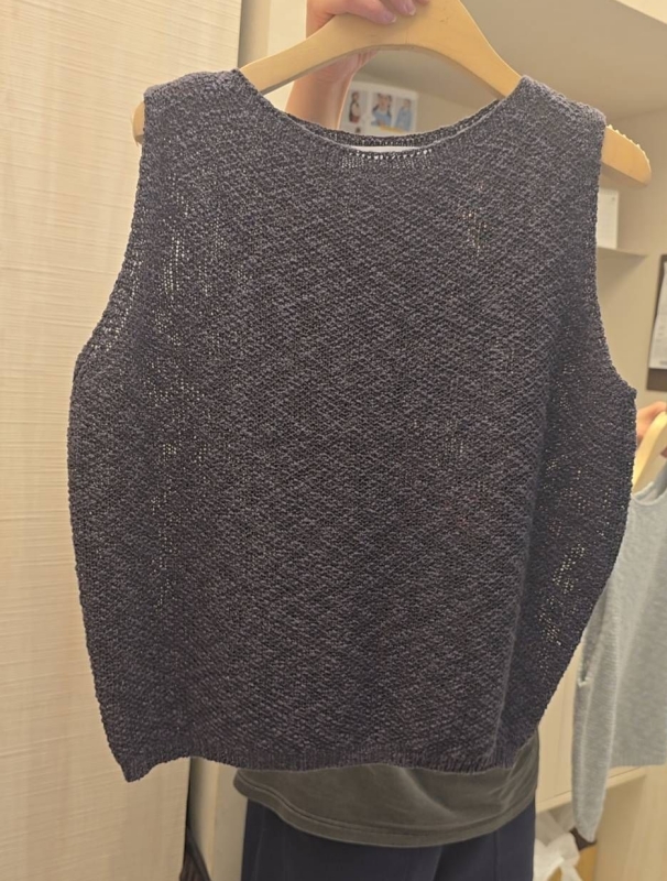 韓 素色針織背心 6色