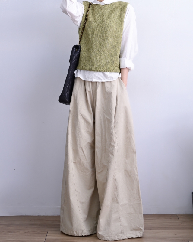 韓 素色針織背心 6色