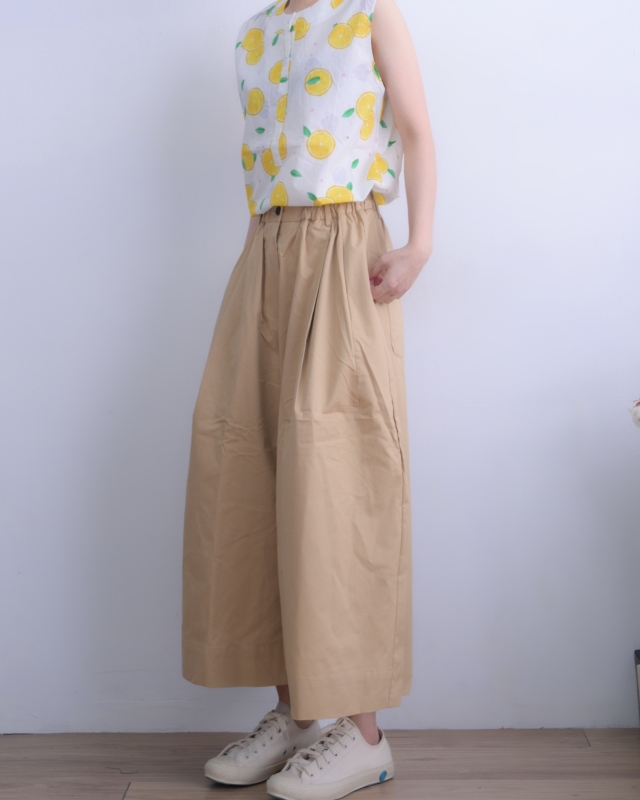 韓 檸檬無袖上衣 size