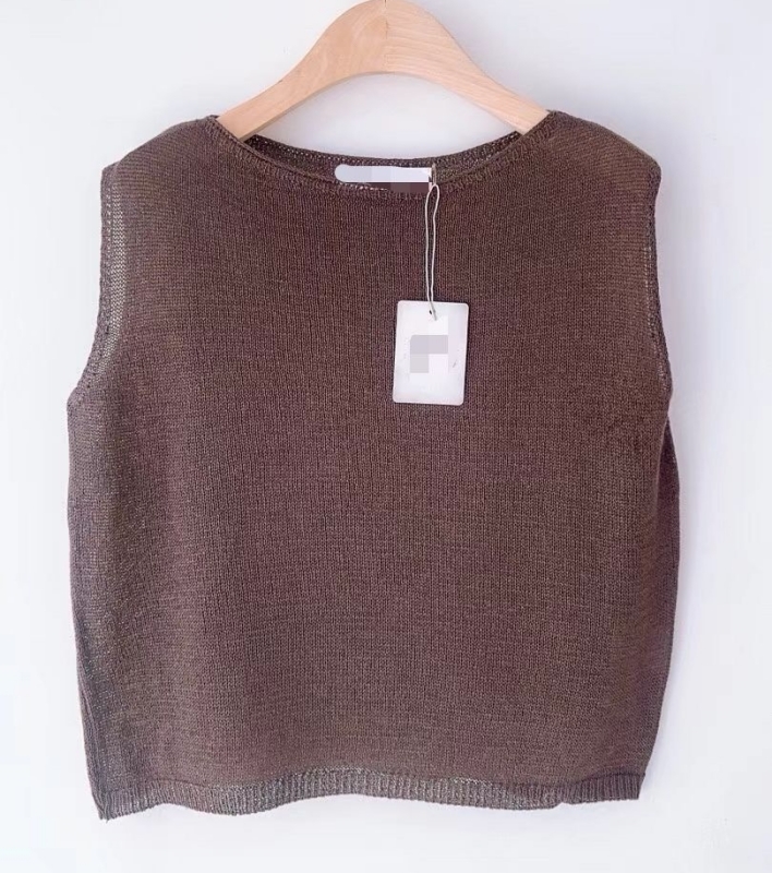 韓 素色圓領無袖上衣 3色