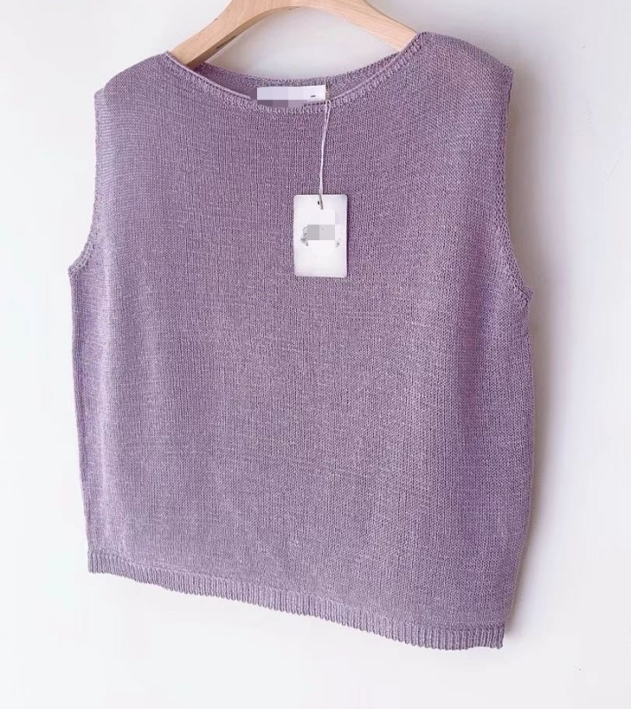 韓 素色圓領無袖上衣 3色