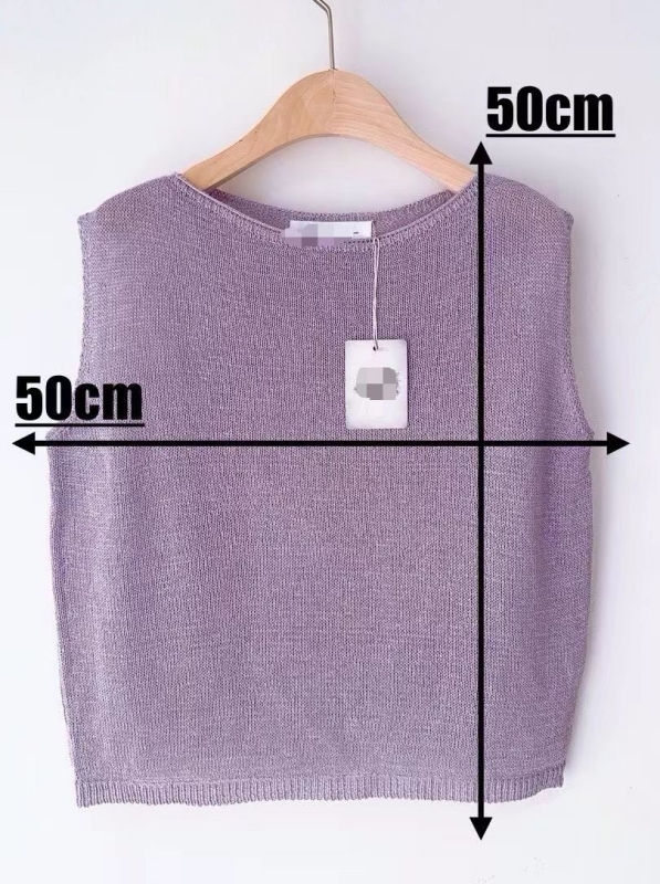 韓 素色圓領無袖上衣 3色