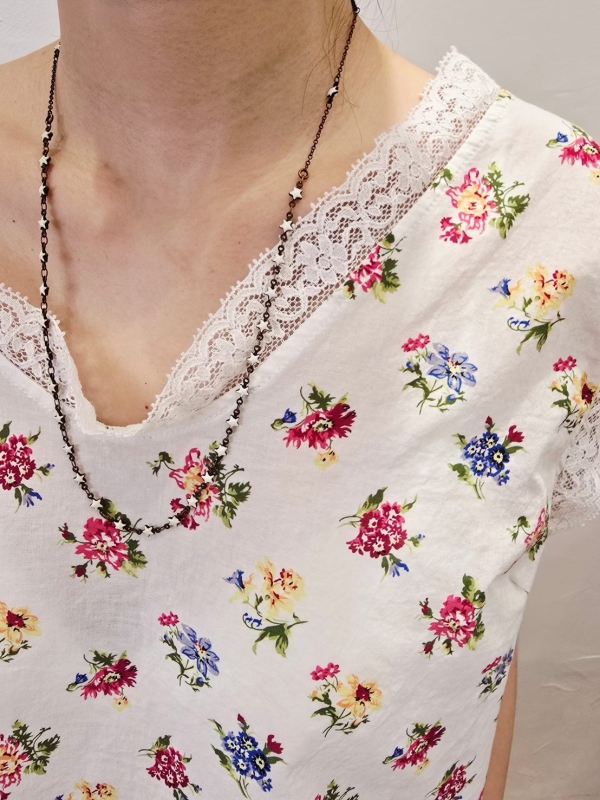 韓 小花花無袖上衣 3色