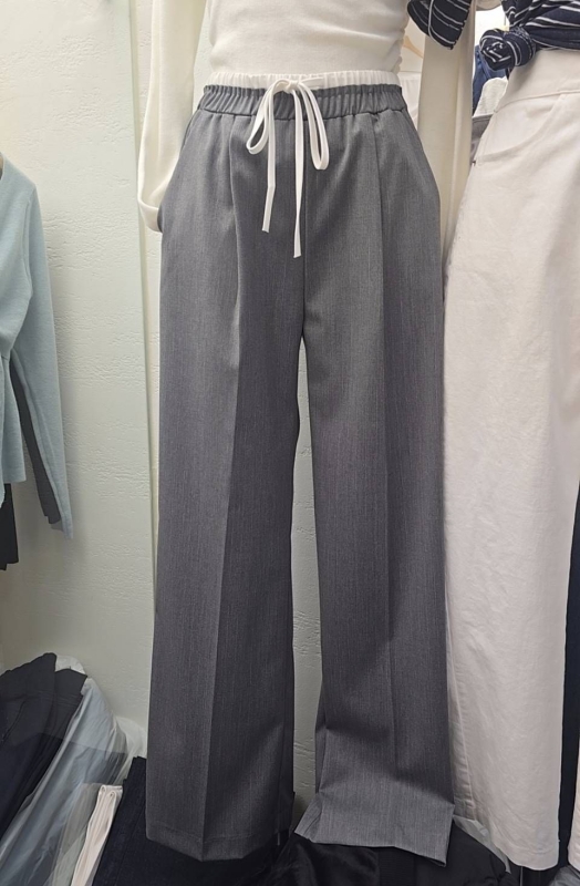 韓 低調細條文長褲 2色