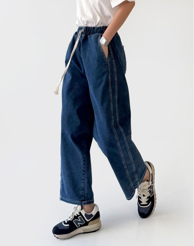 韓 側雙車線休閒褲 size