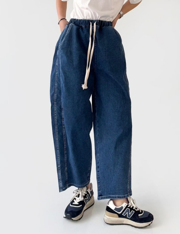 韓 側雙車線休閒褲 size