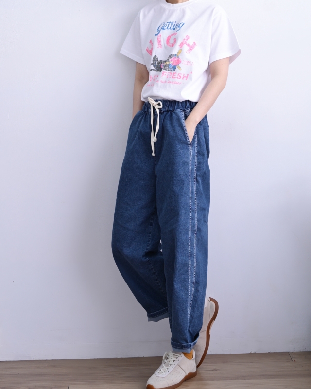 韓 側雙車線休閒褲 size