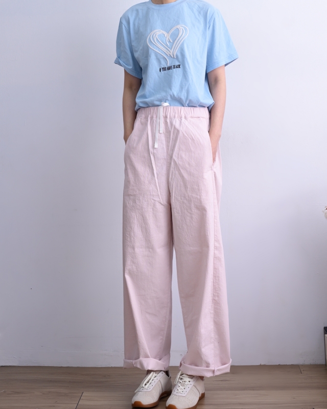 韓 輕薄直筒褲 3色