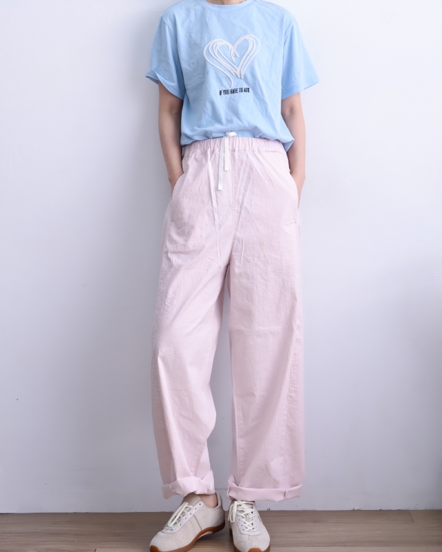 韓 輕薄直筒褲 3色