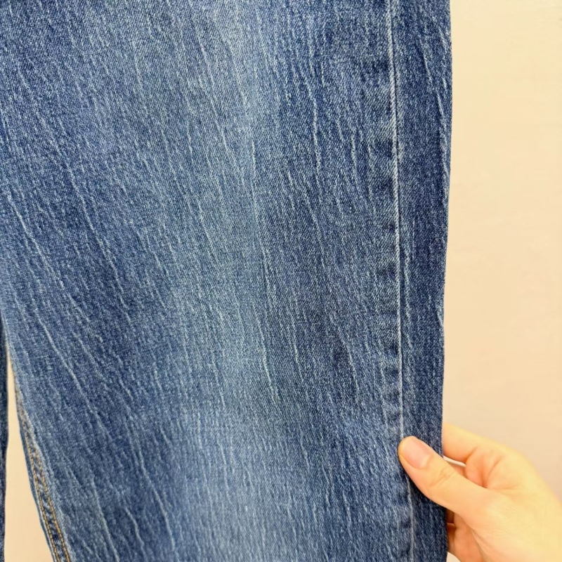 韓 細刷紋牛仔褲