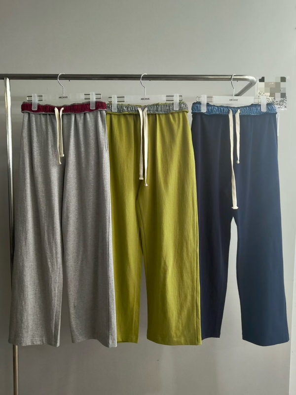 韓 內配色長褲 3色 size