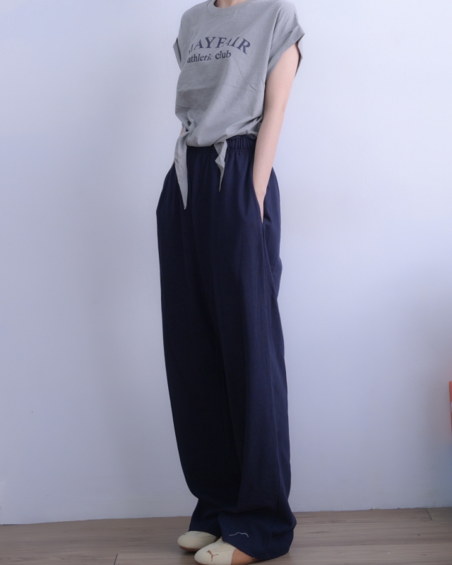 韓 內配色長褲 3色 size