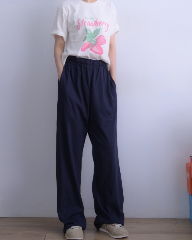 韓 內配色長褲 3色 size