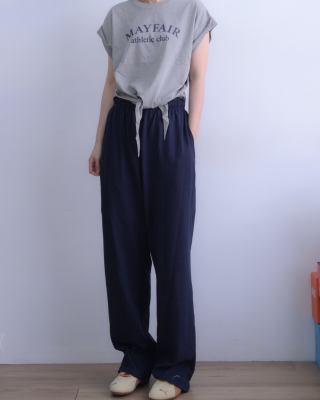 韓 內配色長褲 3色 size