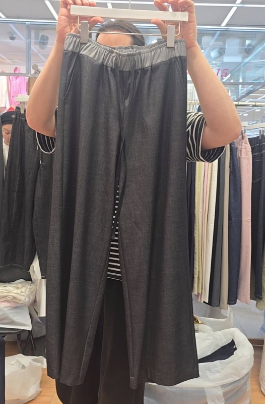 韓 配色腰綁帶褲 2色 size