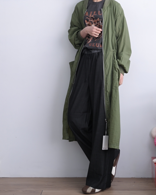 韓 配色腰綁帶褲 2色 size