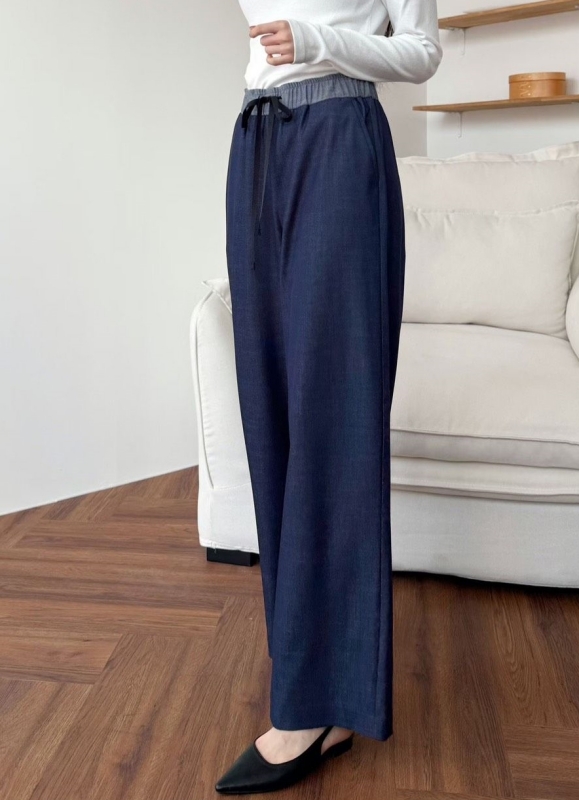 韓 配色腰綁帶褲 2色 size