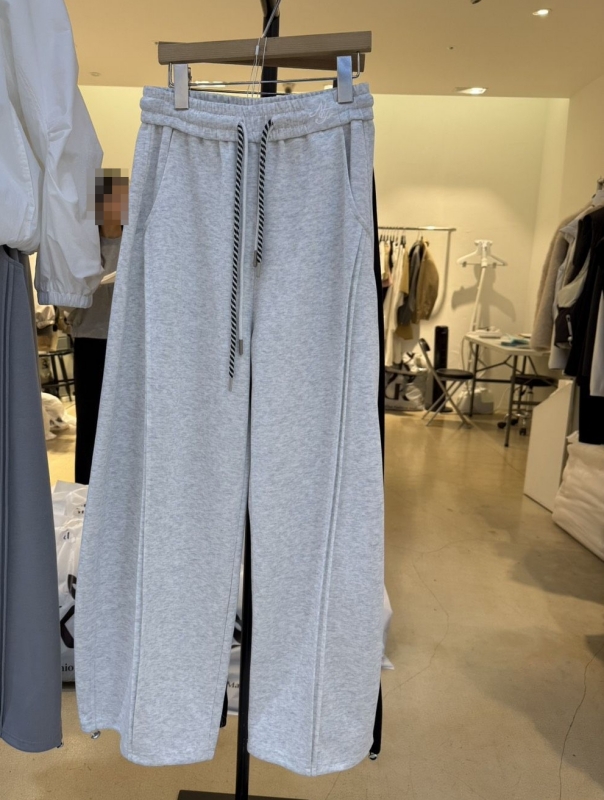 韓 雙綁帶寬褲 4色