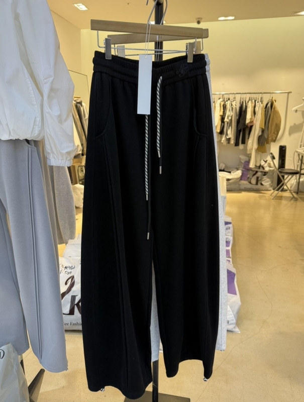 韓 雙綁帶寬褲 4色