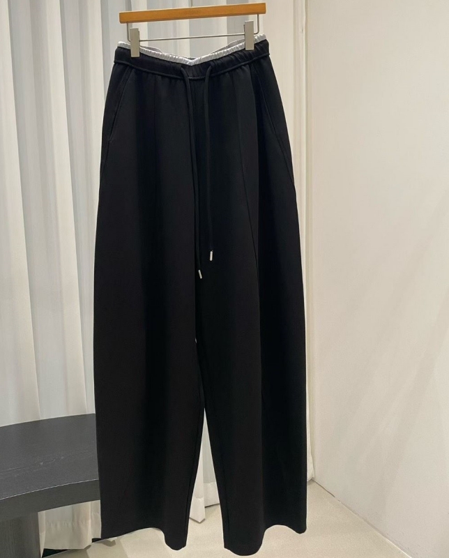 韓 低調雙層腰寬褲 4色