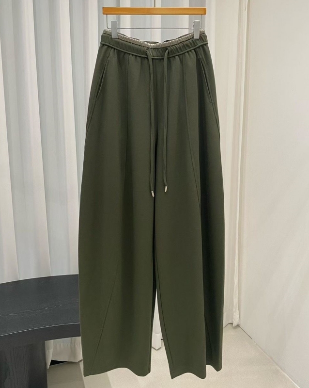 韓 低調雙層腰寬褲 4色