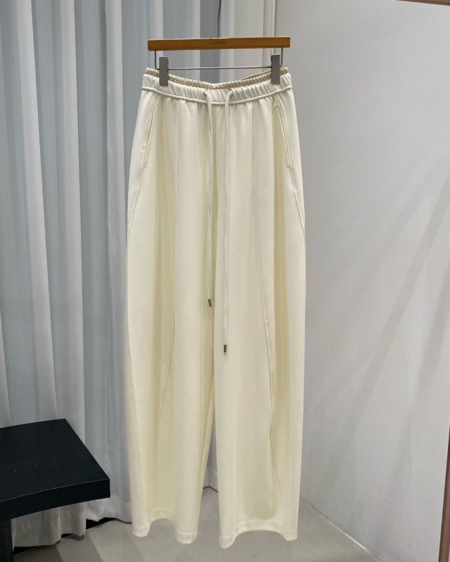 韓 低調雙層腰寬褲 4色