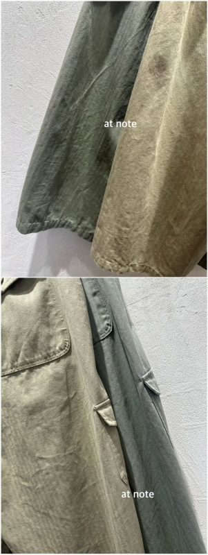 韓 彎線側口袋寬褲 2色