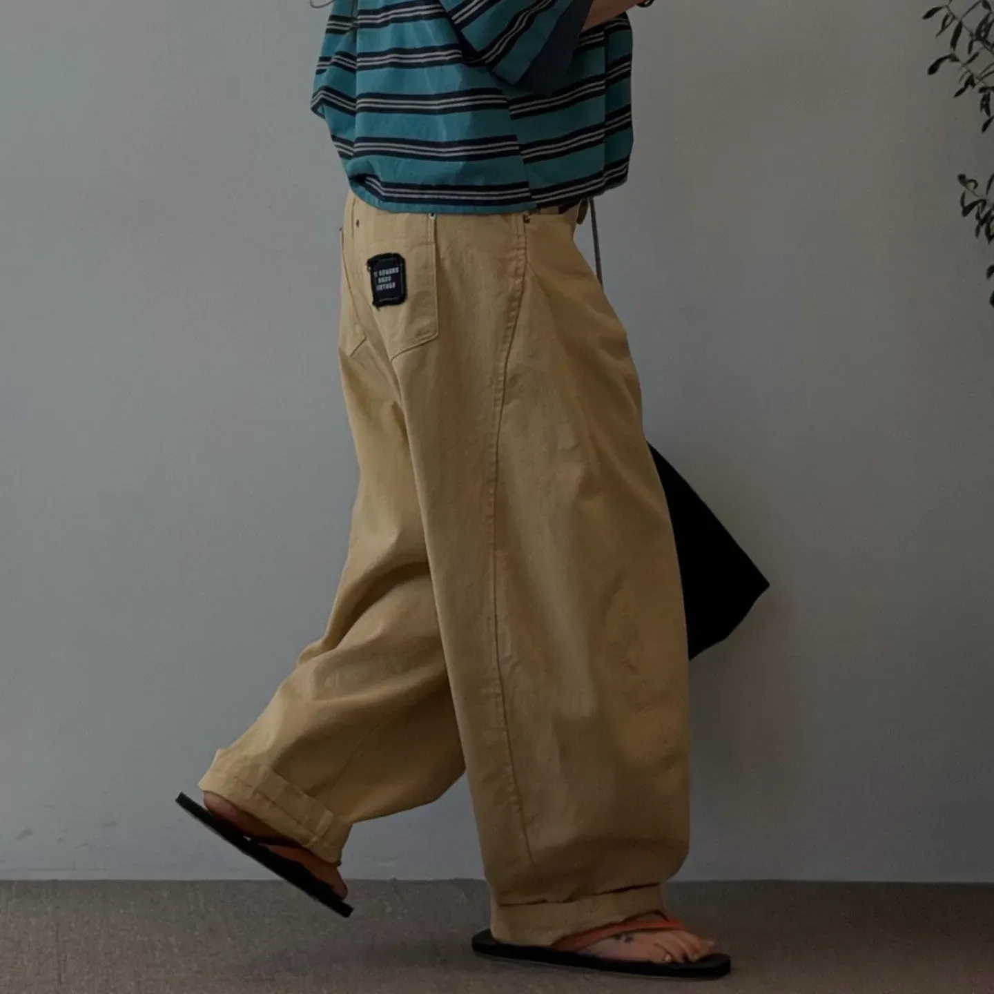 韓 抽繩綁帶休閒褲 4色