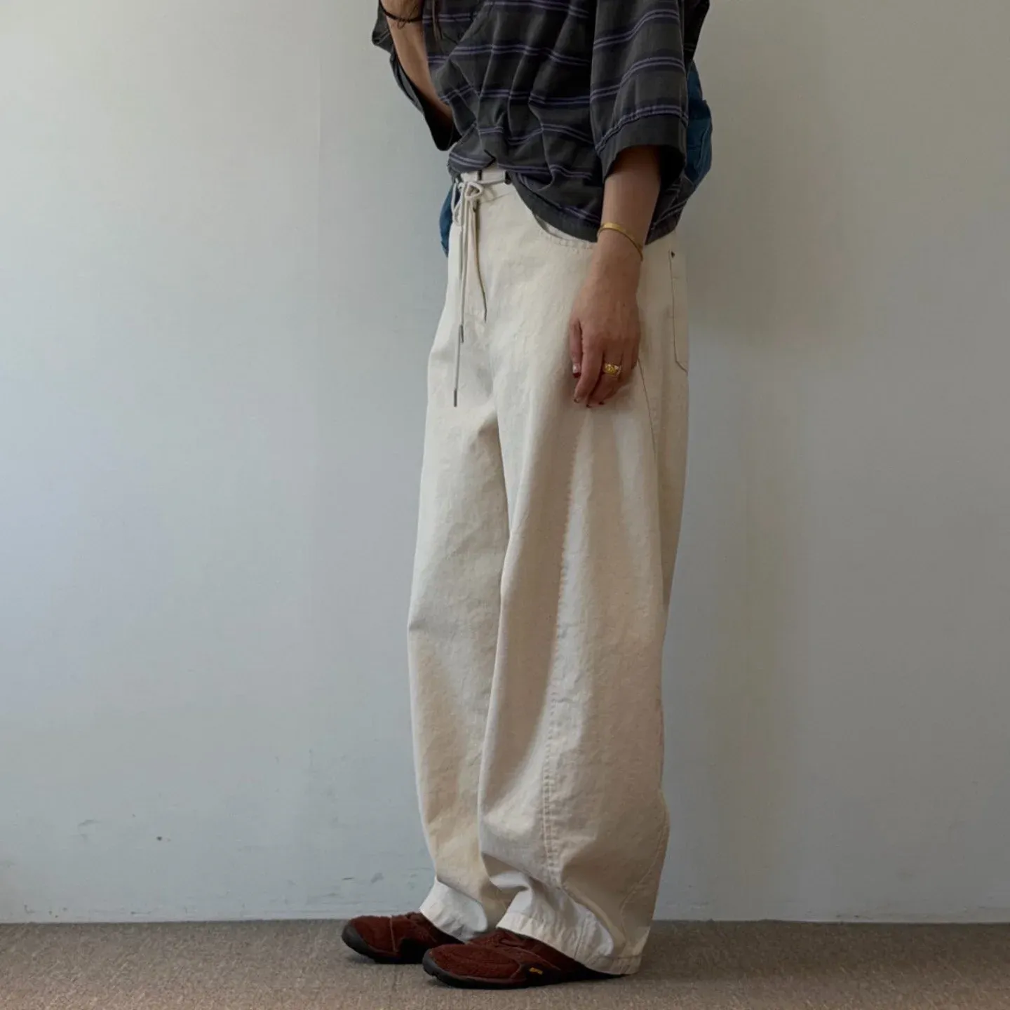 韓 抽繩綁帶休閒褲 4色